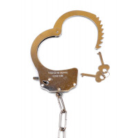 Наручники білий метал з хутром plush handcuffs