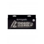 Насадка на пеніс, що подовжує RENEGADE RIBBED EXTENSION CLEAR