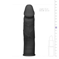 Насадка реалистичная удлиняющая EasyToys the Extender Sleeve 100% силикон, черная