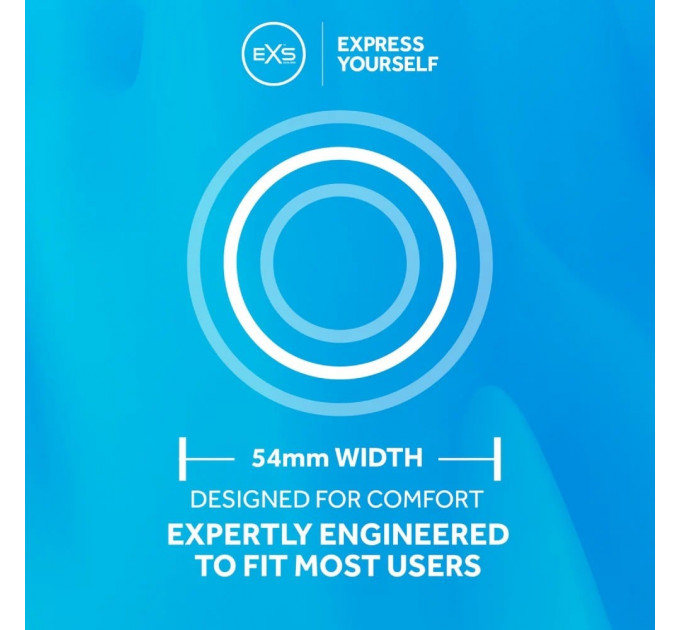 Презервативи охолоджувальні Exs Cooling Comfy Fit анатомічні (ціна за упаковку, 12 шт.)