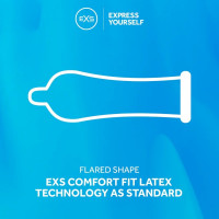Презервативы охлаждающие Exs Cooling Comfy Fit анатомические (цена за упаковку, 12 шт.)