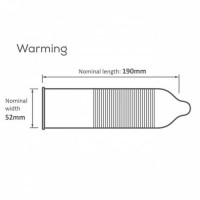 Презервативы согревающие Pasante Warming 52 мм латексные (цена за 6 шт.)