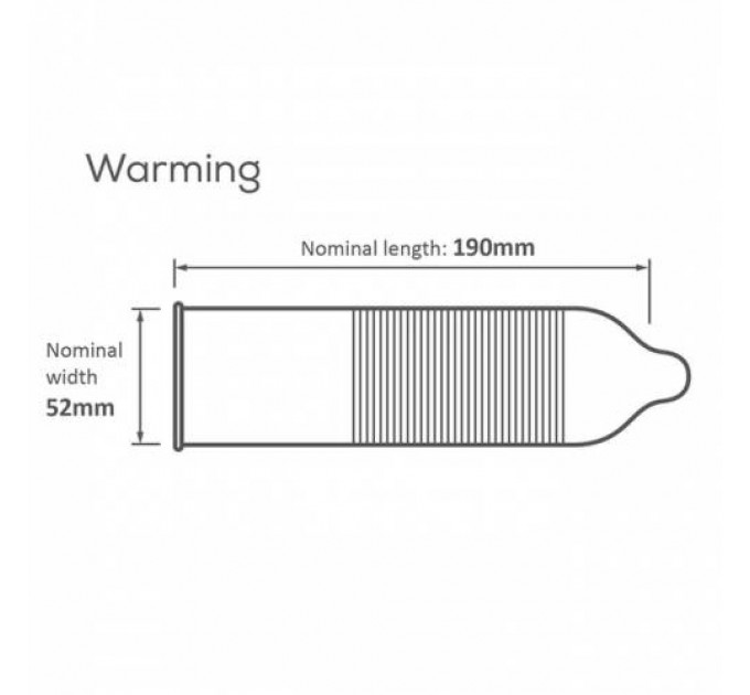 Презервативы Pasante Warming condoms, согревающие ,52 мм, за 6 шт