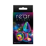 Радужная анальная пробка REAR ASSETS RAINBOW, S