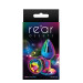 Радужная анальная пробка REAR ASSETS RAINBOW, S