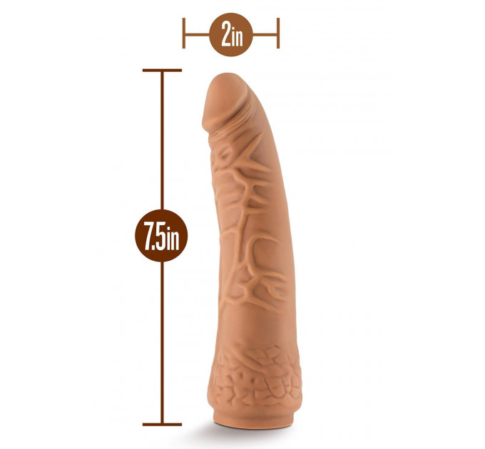 Реалистичный фаллоимитатор, LOCK ON HEXANITE DILDO WITH