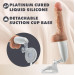 Вібратор на підставці Blush Dr. Skin Dr. Hammer з фрикціями та функцією нагрівання, з пультом