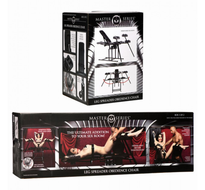 Секс-ліжко/стул трансформер Stretching Bondagestoel - Zwart