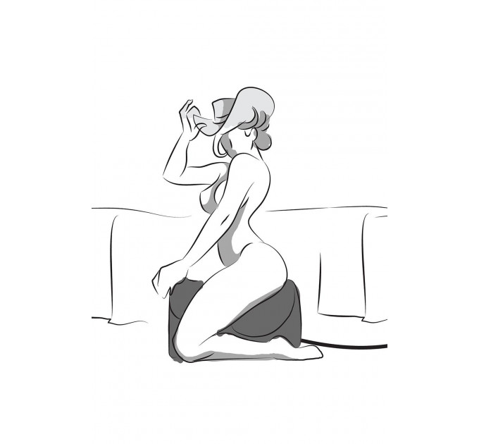 Секс-машина Cowgirl Premium з вібрацією та ротацією, з 2 насадками, чорна