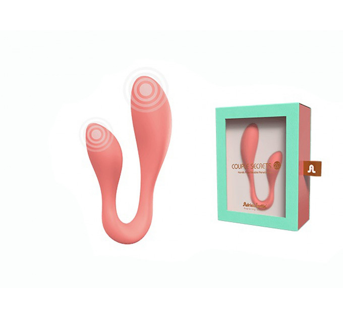 Смарт-стимулятор Adrien Lastic Couple Secrets II + APP для клітора та точки G, кораловий
