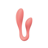 Смарт-стимулятор Adrien Lastic Couple Secrets II + APP для клитора и точки G, коралловый