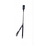 Стек с серебристой вставкой на ручке 55 см Crop black L