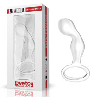 Стеклянная Анальная пробка 4,5" Glass Romance Clear