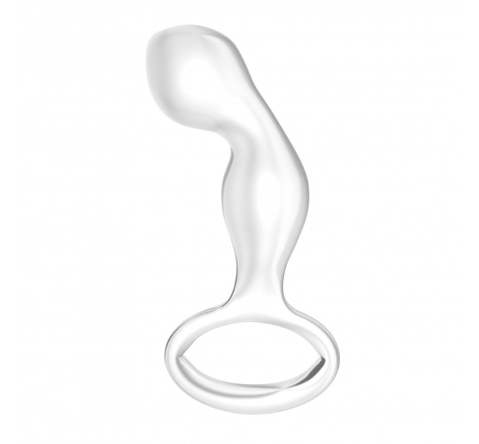 Скляний Анальний затор 4,5" Glass Romance Clear