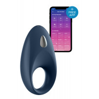 Эрекционное смарт-виброкольцо Satisfyer Mighty One синее