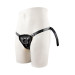 Трусики для страпону з 2 кільцями STRAPON BLACK PU HARNESS WITH TWO RINGS
