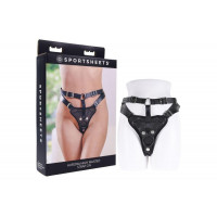 Трусики для страпонов Sportsheets Aurora High Waisted черные