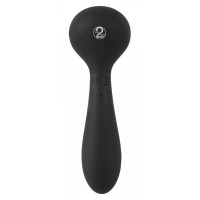 Универсальный вибратор с обогревом CUPA Warming Vibrator двухсторонний, черный, 17.3 см