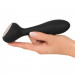 Универсальный вибратор с обогревом CUPA Warming Vibrator двухсторонний, черный, 17.3 см