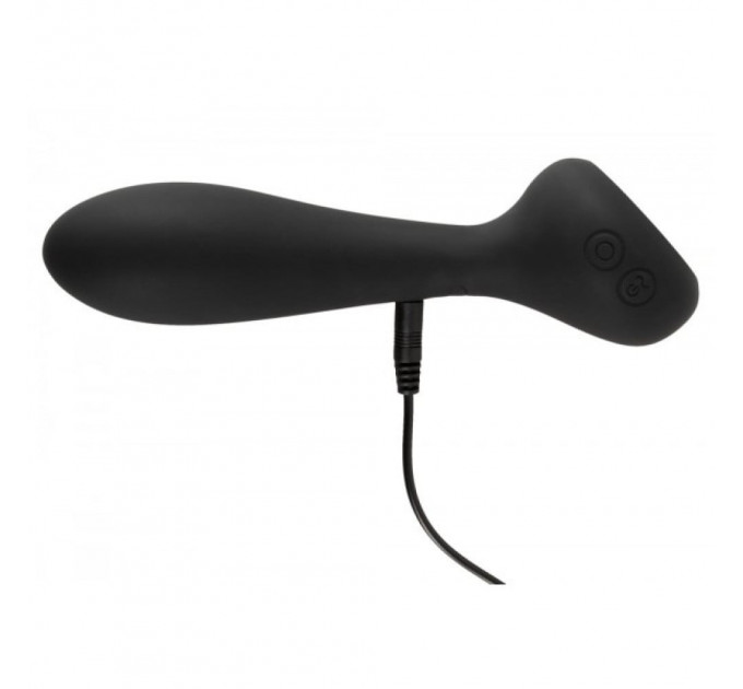 Универсальный вибратор с обогревом CUPA Warming Vibrator двухсторонний, черный, 17.3 см