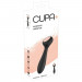 Универсальный вибратор с обогревом CUPA Warming Vibrator двухсторонний, черный, 17.3 см