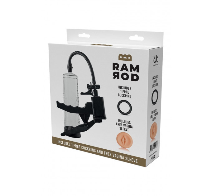 Вакуумна помпа для пеніса Dream Toys RAMROD PISTOL PENIS PUMP