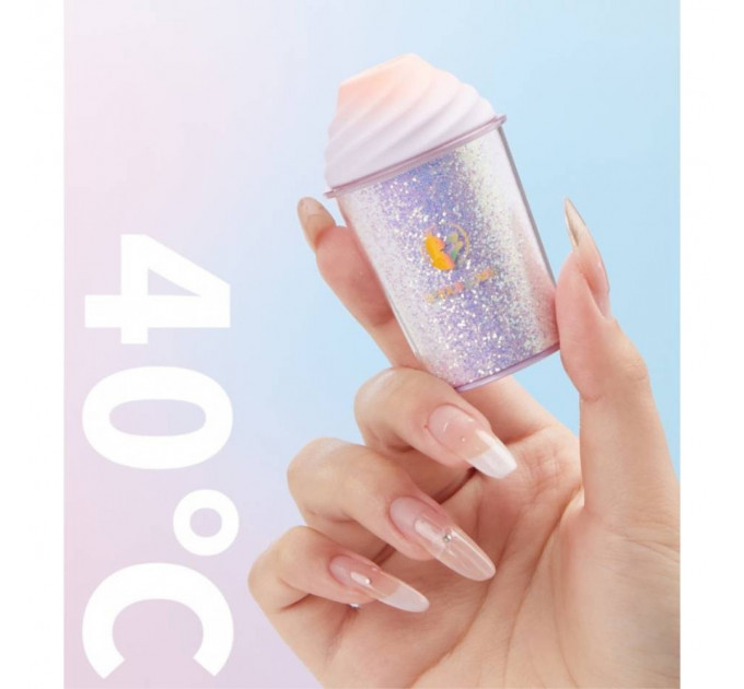 Вакуумний стимулятор у формі стаканчика з трубочкою BeYourLover Joy Cup сяючий бузковий, 9.1 см х 4.6 см