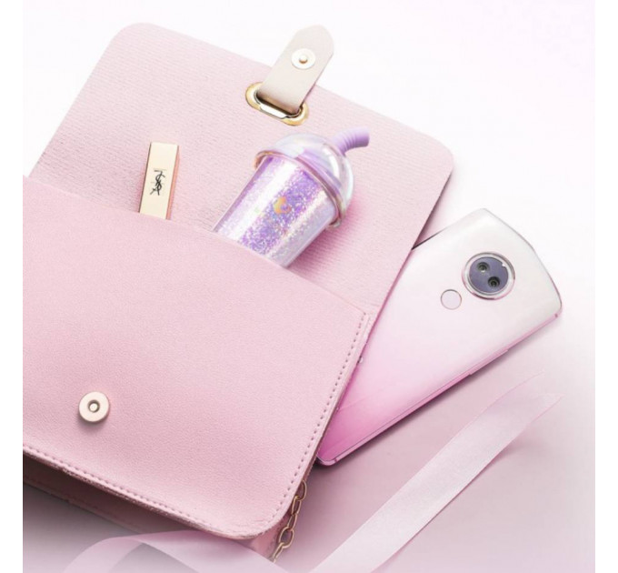 Вакуумний стимулятор у формі стаканчика з трубочкою BeYourLover Joy Cup сяючий бузковий, 9.1 см х 4.6 см