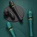 Вибратор микрофон с насадками Zalo Kyro Wand Turquoise Green