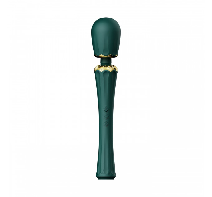 Вибратор микрофон с насадками Zalo Kyro Wand Turquoise Green