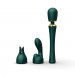 Вибратор микрофон с насадками Zalo Kyro Wand Turquoise Green