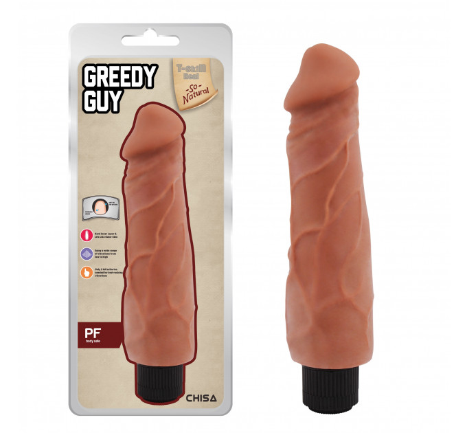 Вибромассажер из киберкожи Chisa T-skin ReaL Greedy Guy Latin на батарейках