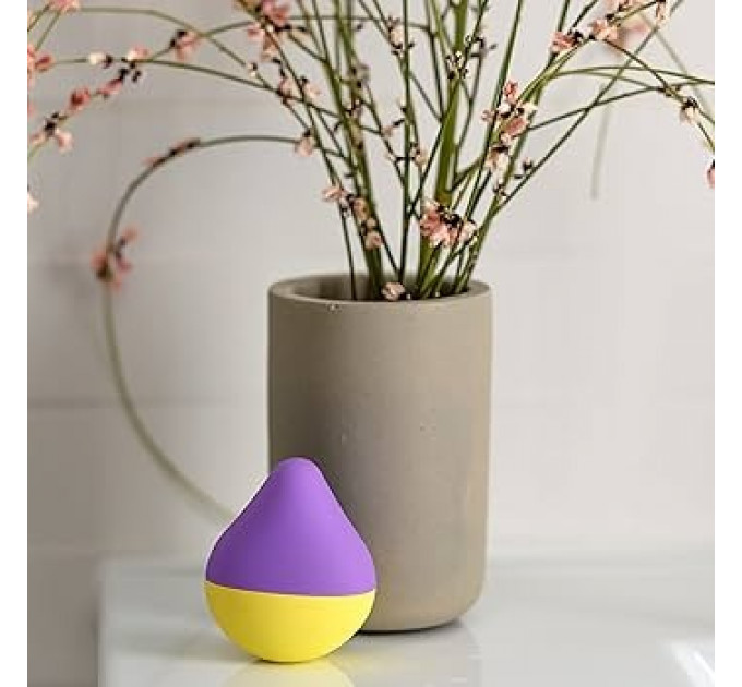 Вибратор для клитора Iroha Mini, фиолетово-желтый