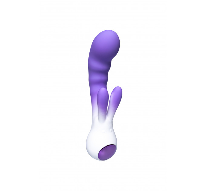 Вибратор-кролик со светодиодом Every Night Toys для точки G, фиолетовый градиент