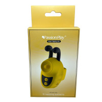 Вібратор на палець Passion Play у вигляді бджілки, жовтий, 12 режимів вібрації, 5,6 × 3,6 см