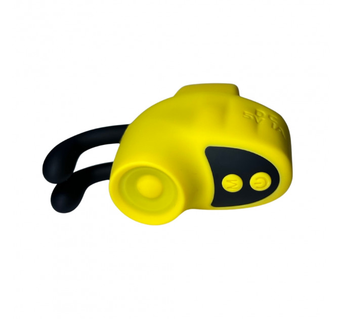 Вібратор на палець Passion Play у вигляді бджілки, жовтий, 12 режимів вібрації, 5,6 × 3,6 см