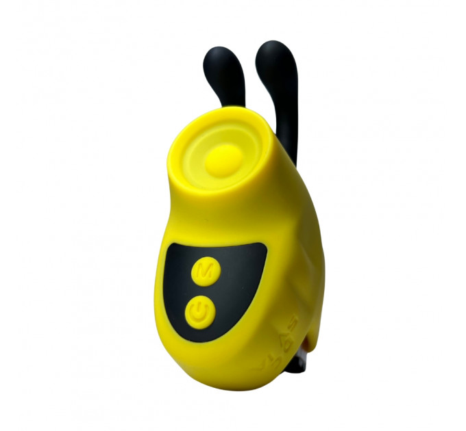 Вібратор на палець Passion Play у вигляді бджілки, жовтий, 12 режимів вібрації, 5,6 × 3,6 см