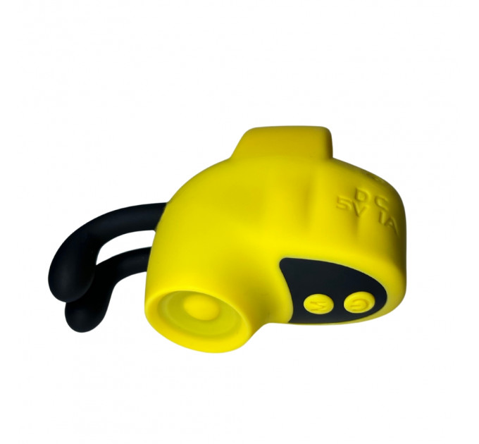 Вібратор на палець Passion Play у вигляді бджілки, жовтий, 12 режимів вібрації, 5,6 × 3,6 см