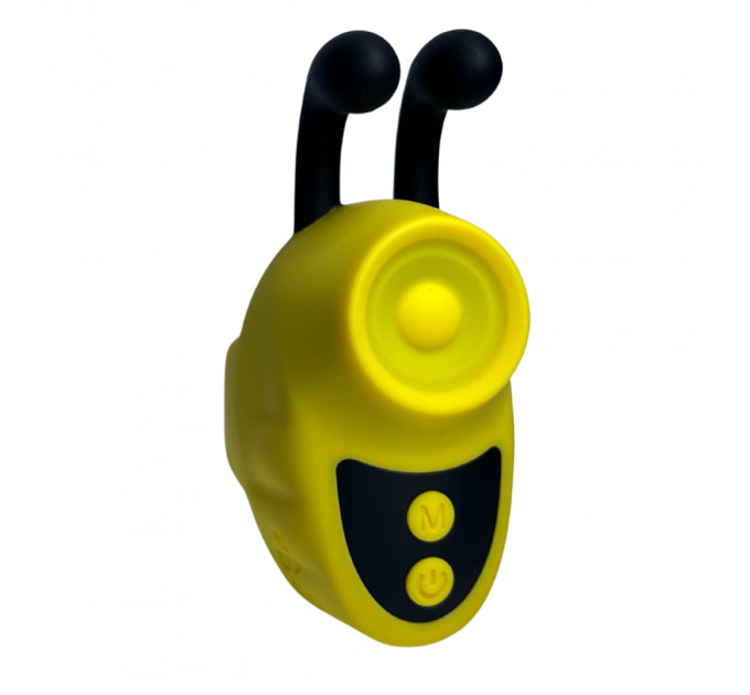 Вібратор на палець Passion Play у вигляді бджілки, жовтий, 12 режимів вібрації, 5,6 × 3,6 см