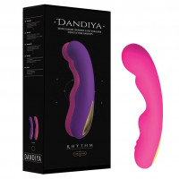 Вибратор-пульсатор Kama Sutra Dandiya Rhythm с подсветкой, розовый