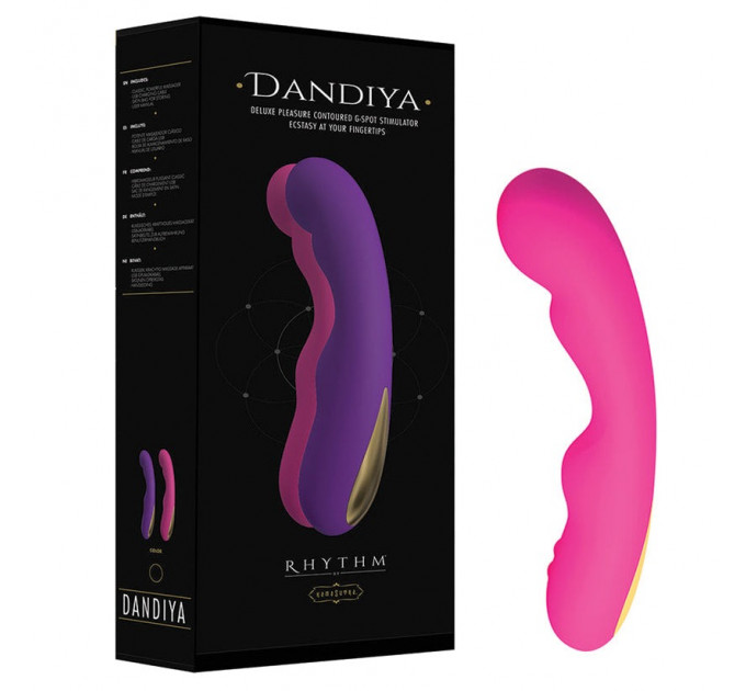 Вибратор-пульсатор Kama Sutra Dandiya Rhythm с подсветкой, розовый