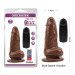 Вибратор реалистичный на присоске Chisa Ballsy Super Cock JUMBO JACK с пультом, коричневый