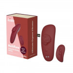 Вибрационный стимулятор в трусики Chisa Kissen Multiflora с пультом, красный