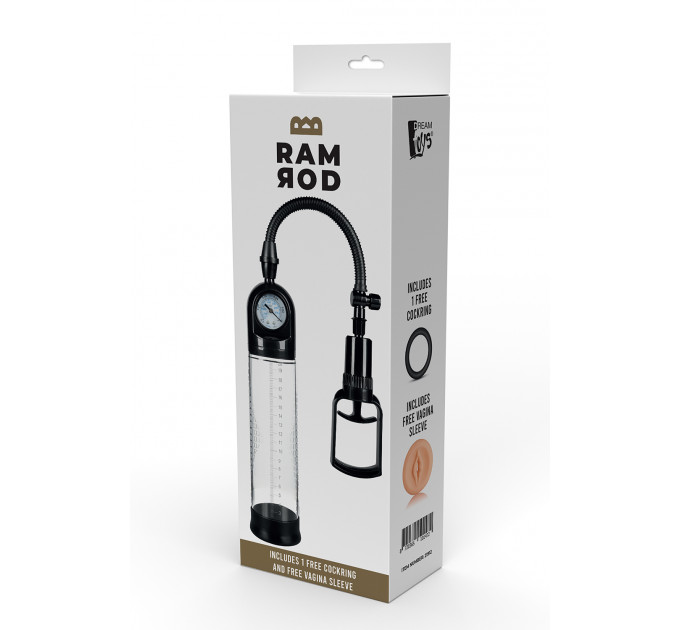 Вакуумная помпа для пениса Dream Toys RAMROD DELUXE PENIS PUMP