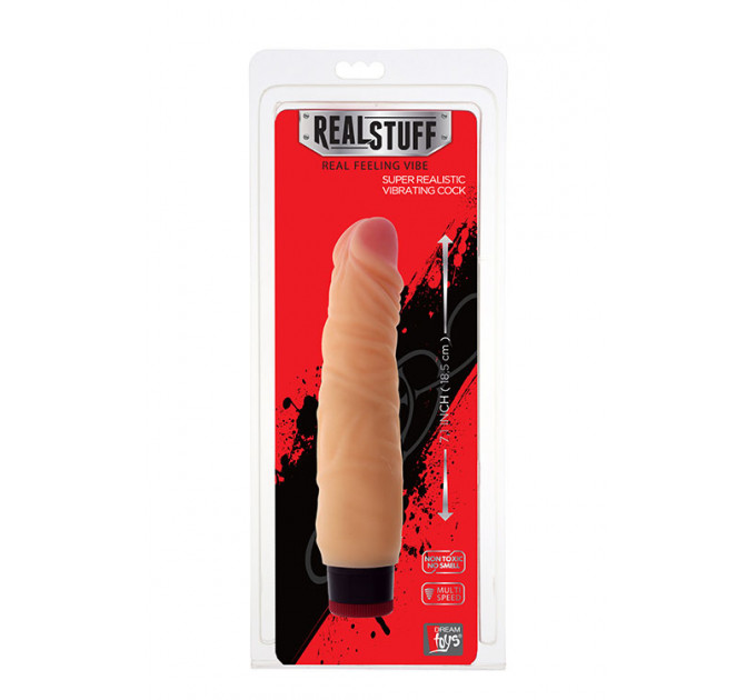 Вібромасажер REALISTX 7INCH VIBRATOR, FLESH