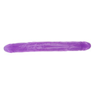 Фаллоимитатор двухсторонний фиолетовый Chisa Hi-Rubber 32,5 см *3,5 см