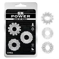 Набор эрекционных колец Chisa GK Power Cock Rings прозрачные, 3 шт. Набор эрекционных колец Chisa GK Power Cock Rings прозрачные, 3 шт.
