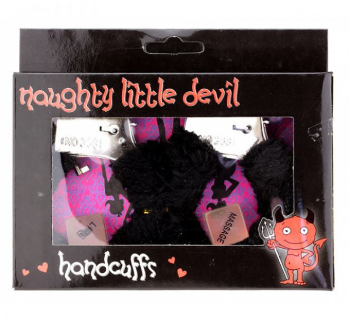 Наручники с кубиками Naughty Nights, Black