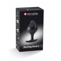 Анальна пробка для електростимуляції Mystim, силіконова, чорна, 10.5 х 4.7 см