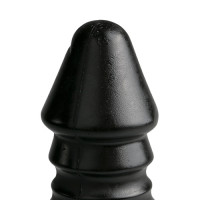 Великий фалоімітатор із рельєфом All BlackAB29 чорний, 26 см